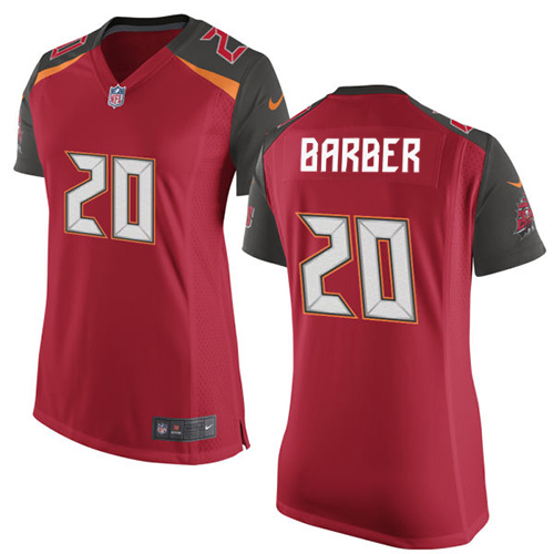 Women's Game Ronde Barber Nike Jersey Red Home - #20 NFL Tampa Bay Buccaneers